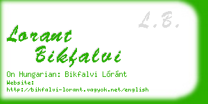lorant bikfalvi business card
