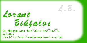 lorant bikfalvi business card